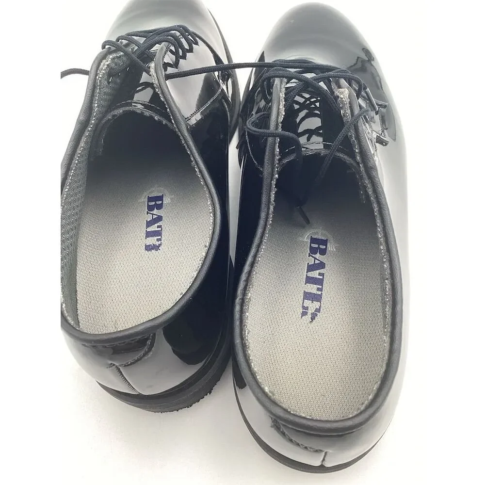 Bates Men's High Gloss Oxford‎ Dress Shoes Black Size 10 D